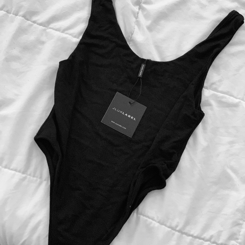 JLUXLABEL Black Long Sleeve Bodysuit NWT sold out
